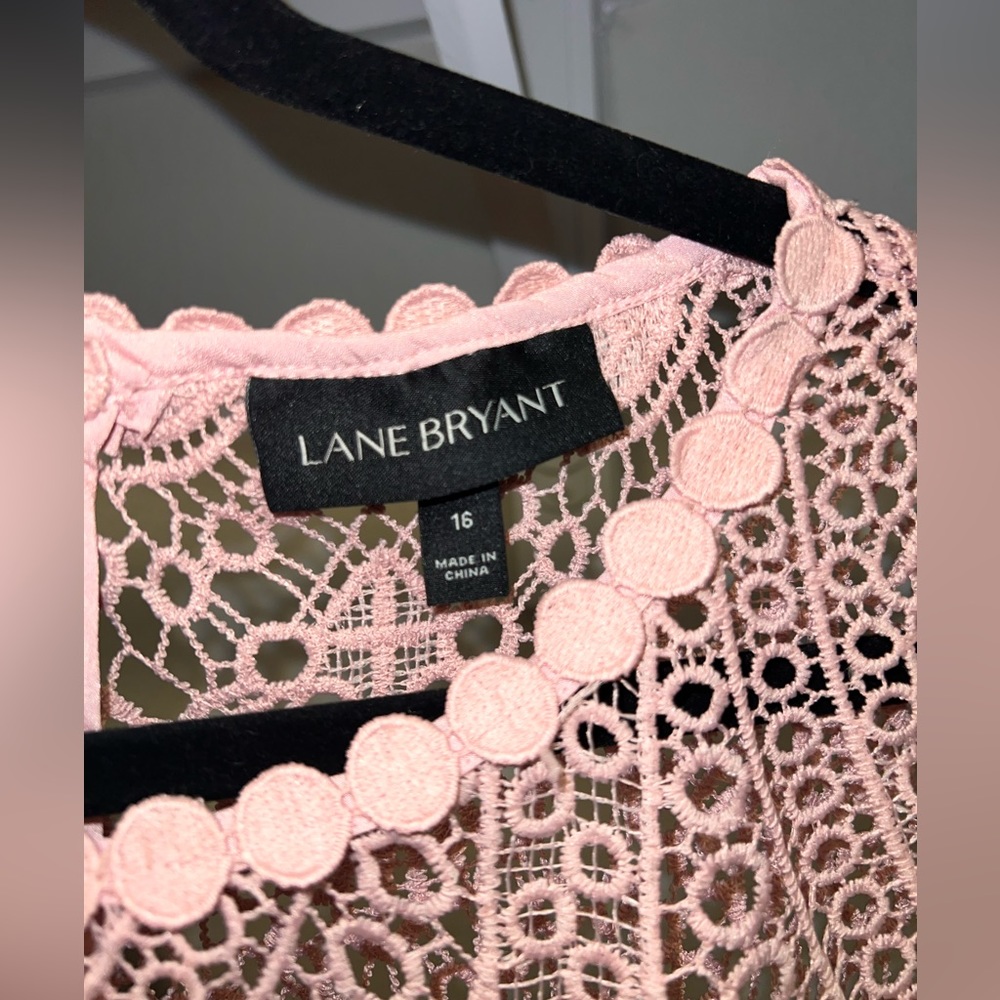 Lane Bryant Crochet Peplum Top - Picture 4 of 4